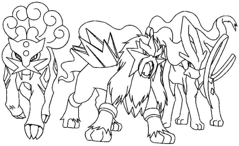 Legendás Pokémon színezők