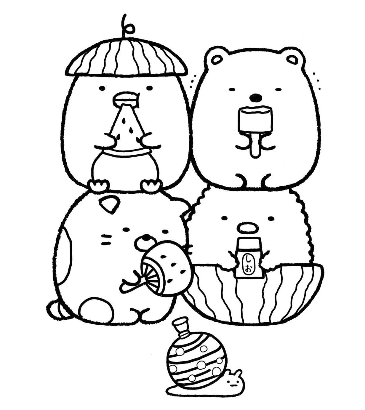 Cute Sumikko Image HD színező