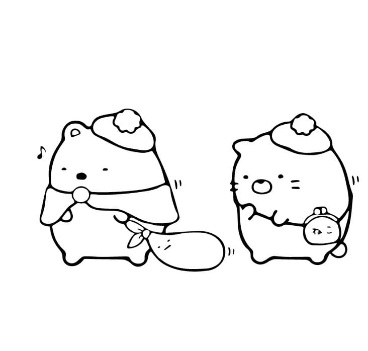 Ingyenes aranyos Sumikko gyerekeknek színező