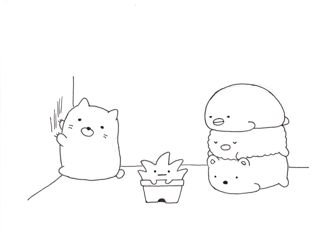 Nyomtasson aranyos Sumikko képet