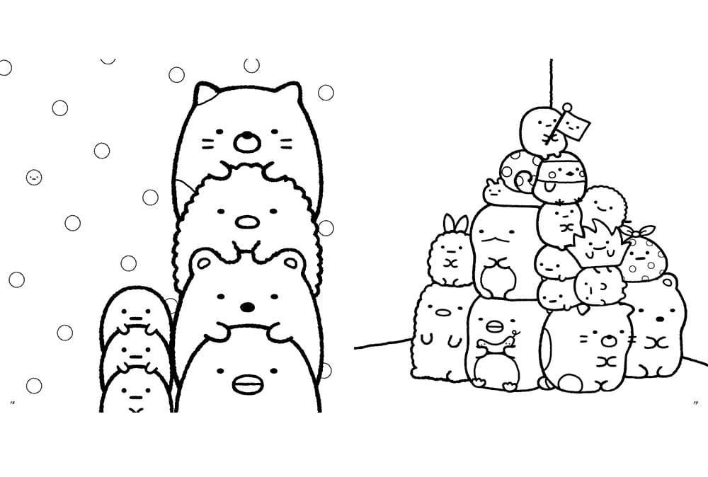 Nyomtasson aranyos Sumikkot