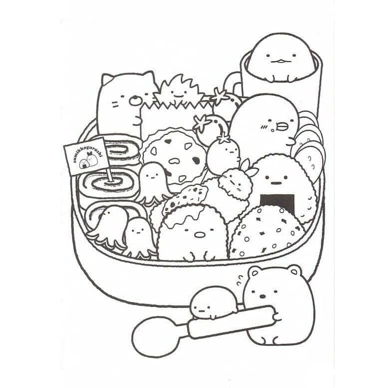 Nyomtatható aranyos Sumikko kép