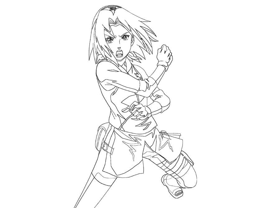 Haruno Szakura színező