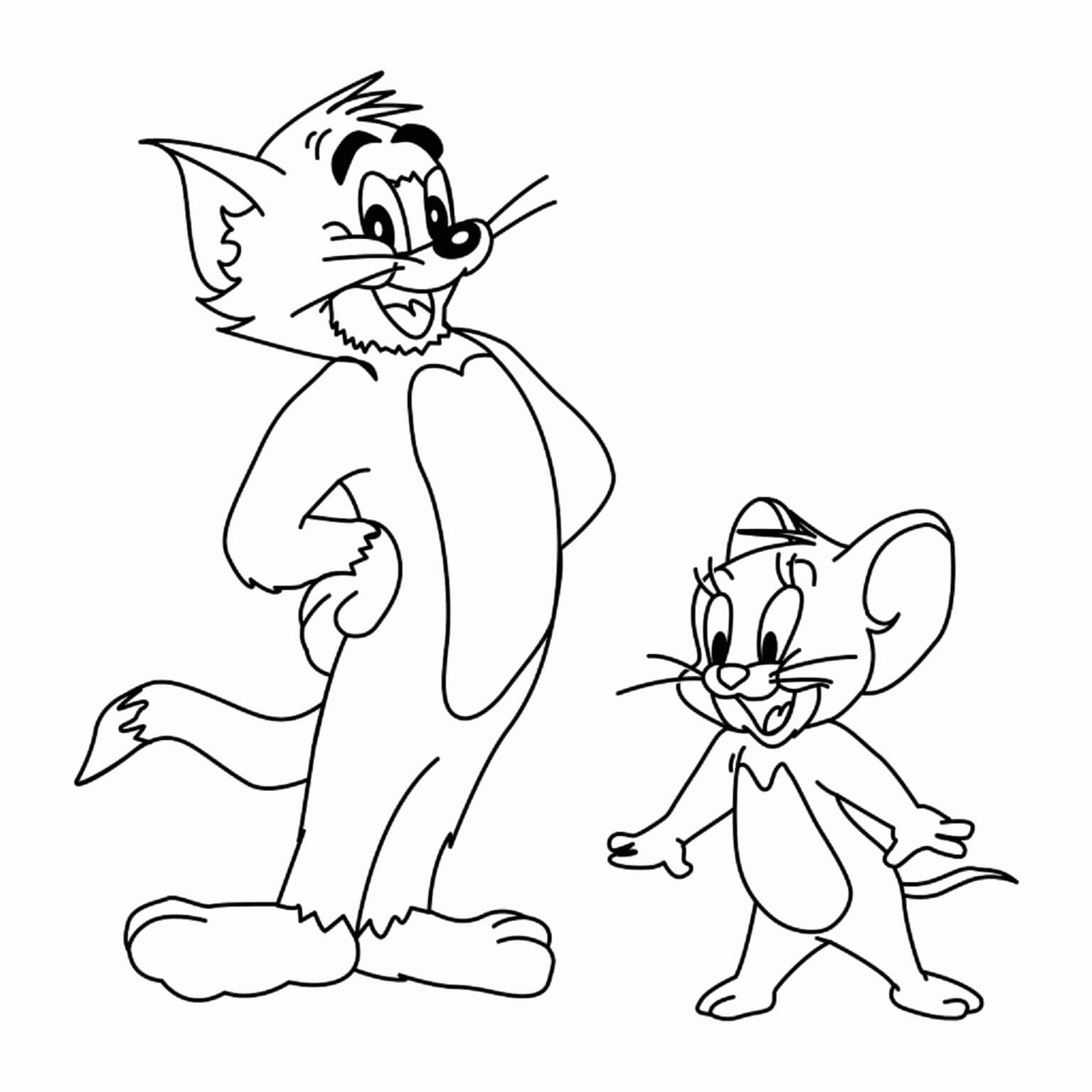 Tom és Jerry Színezők | Nyomtatható Tom és Jerry Kifestők