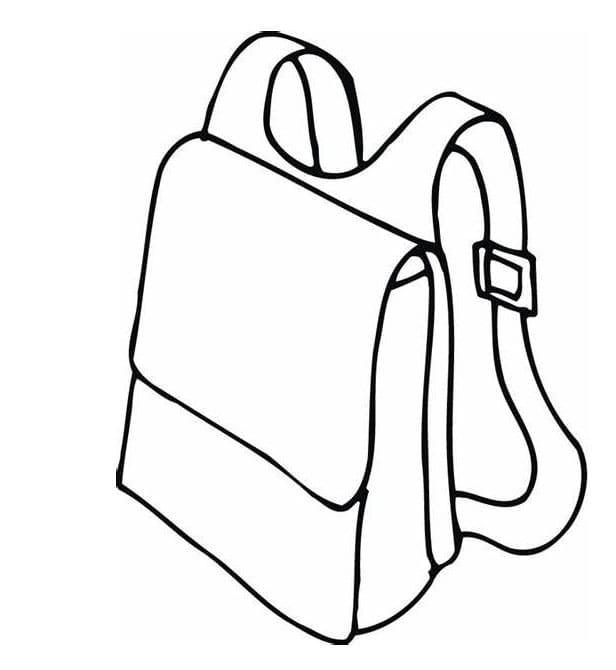 Hátizsák diákoknak Vázlat színező