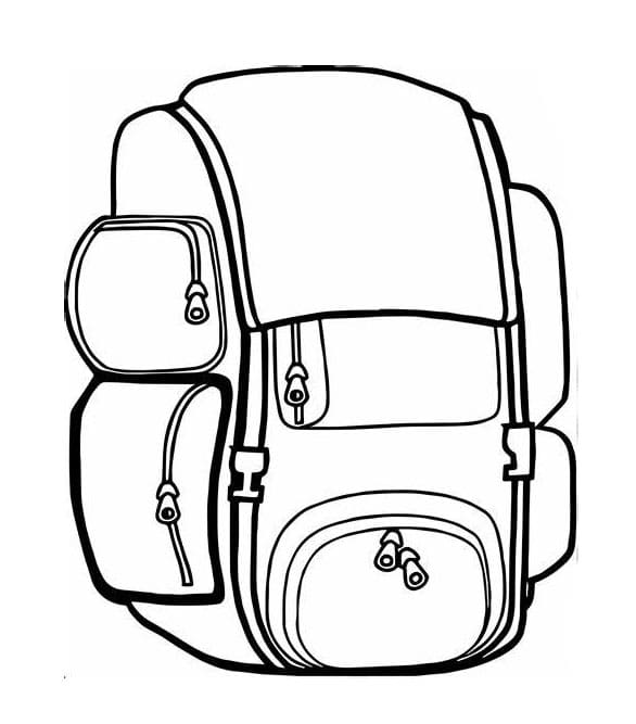 Nyomtatható hátizsák kép színező