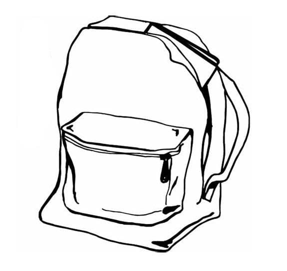 Nyomtatott hátizsák diákoknak színező