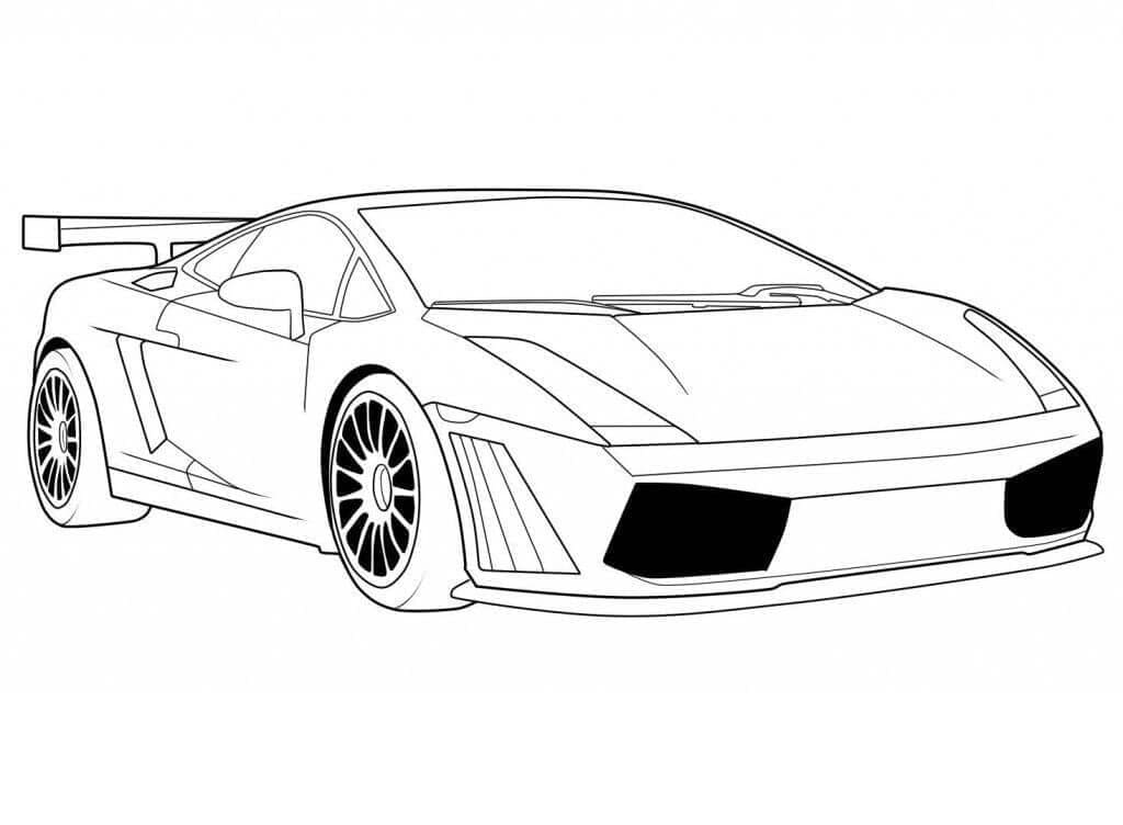 Ingyenes nyomtatható Lamborghini autó színező. Ingyenes letöltés ...