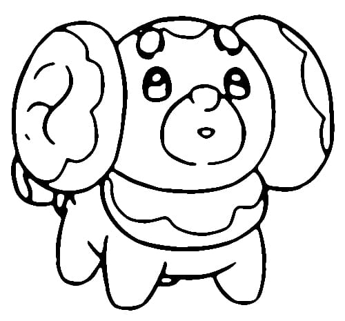 Nyomtatható Fidough Pokemon