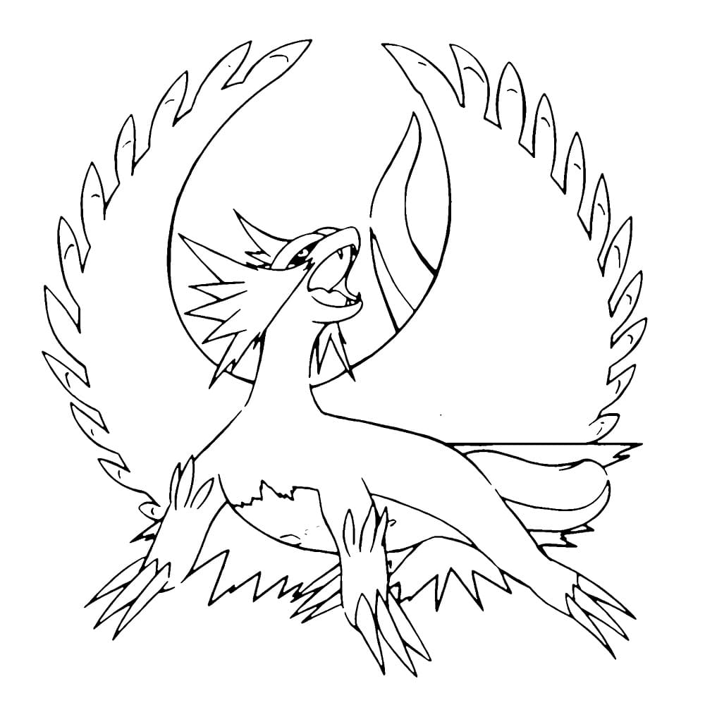 Nyomtatható Roaring Moon Pokemon