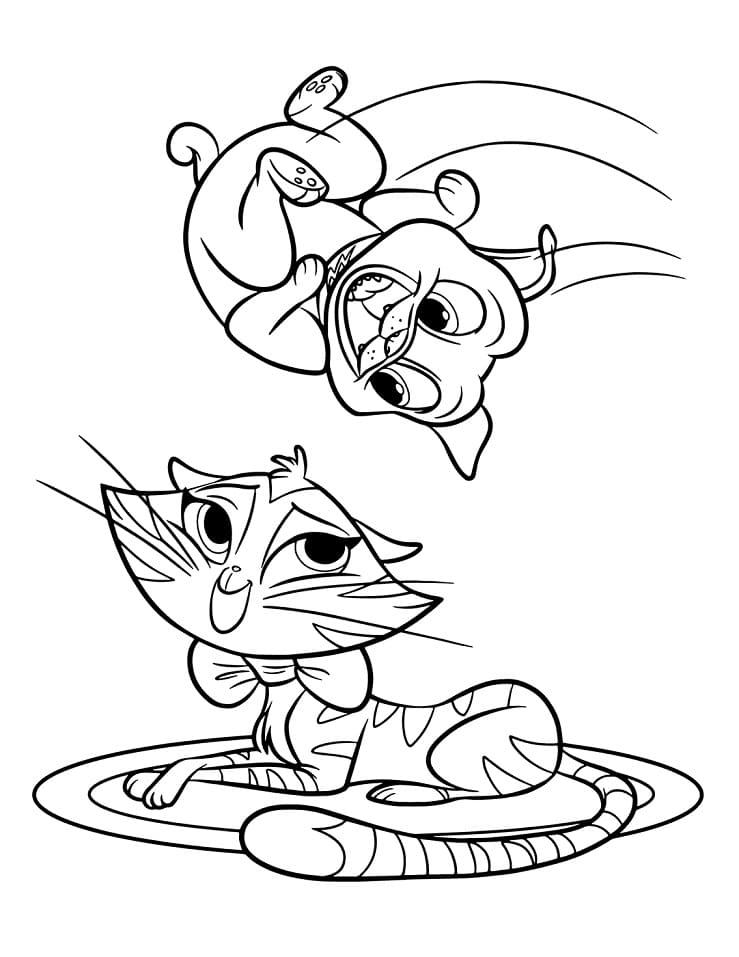 Bingó és Hissy kölyökkutya-barátoktól