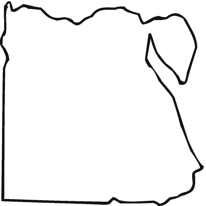 Egyiptom térképének vázlata