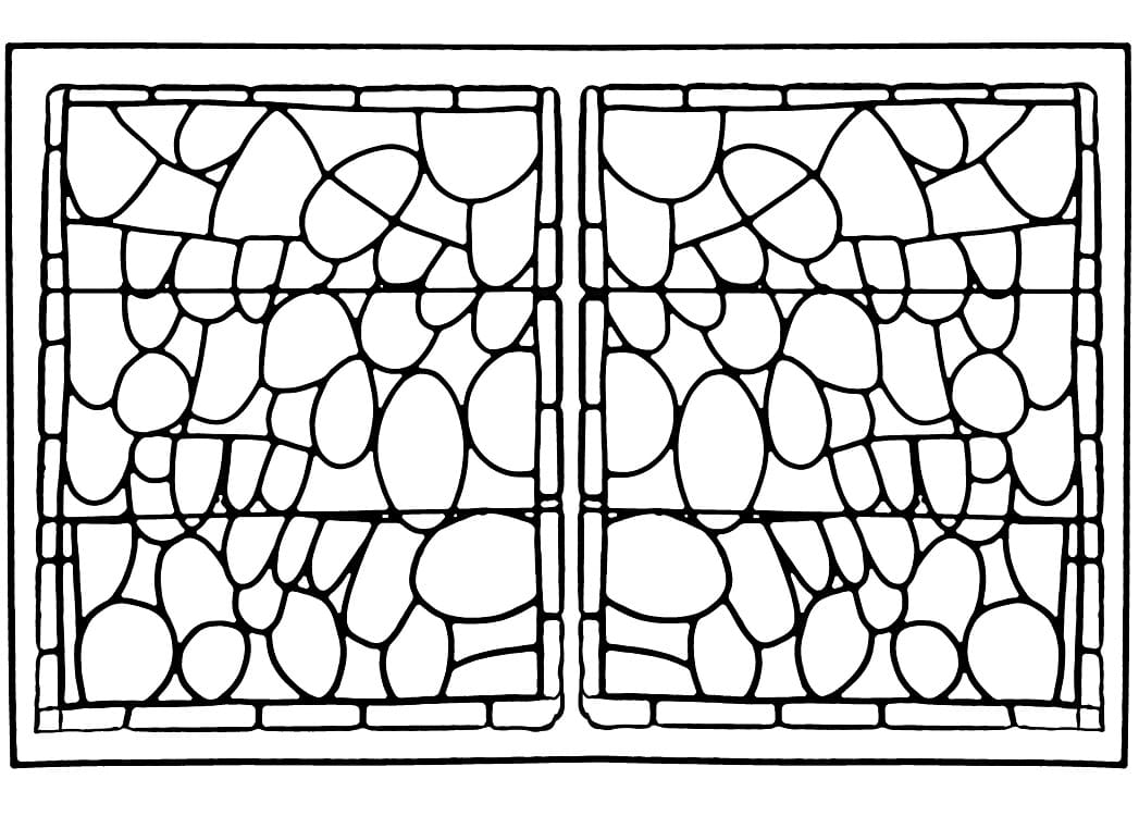 Nyomtatható ólomüveg ablak ingyenes