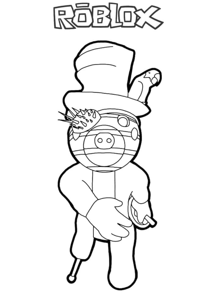 Piggy Roblox Zack színező