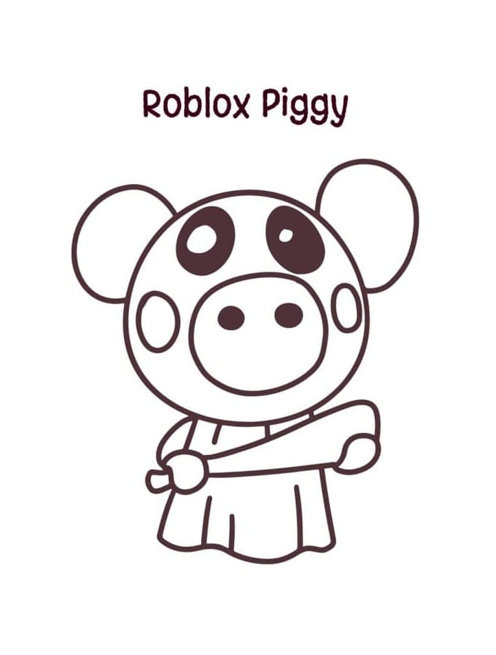 Rajzolás Piggy Roblox színező