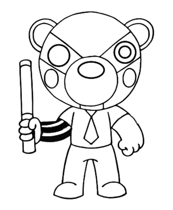 Roblox Badgy Piggy színező