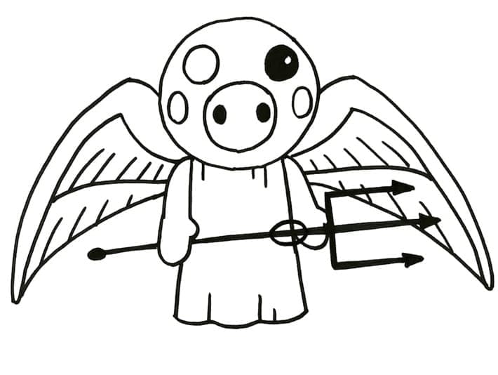 Roblox Ördög Piggy színező