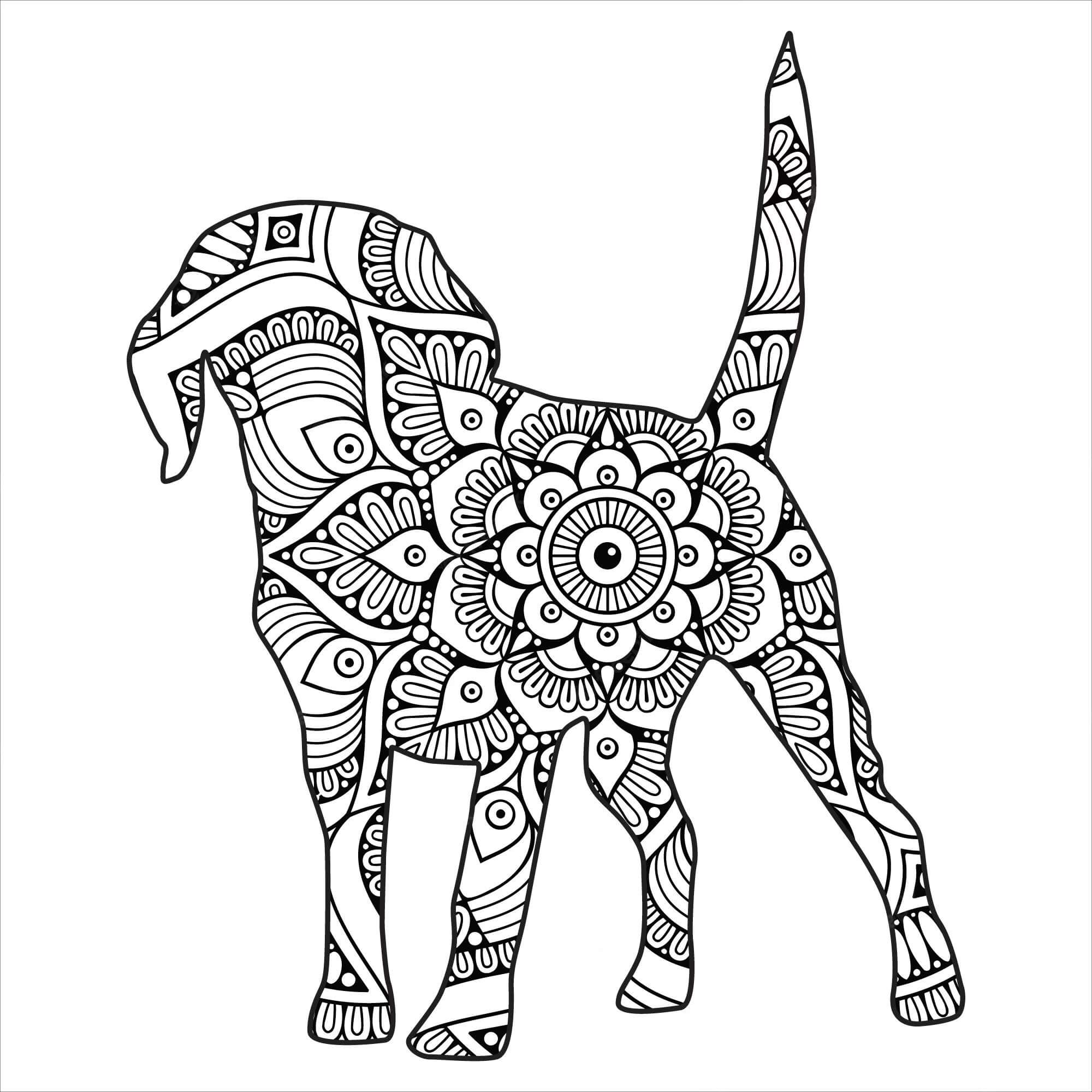 Alapvető kutya mandala