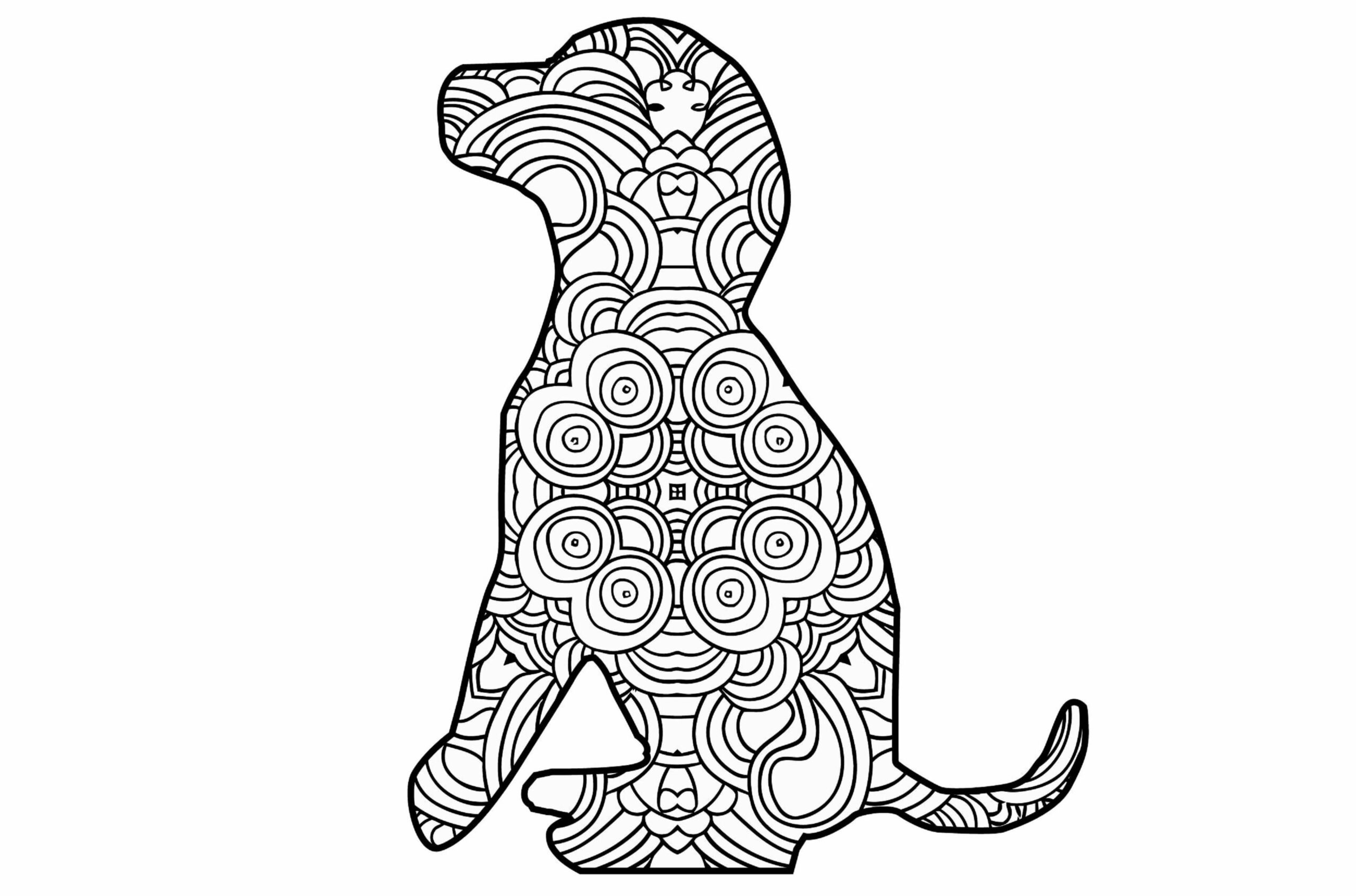 Egyszerű kutyaülő mandala