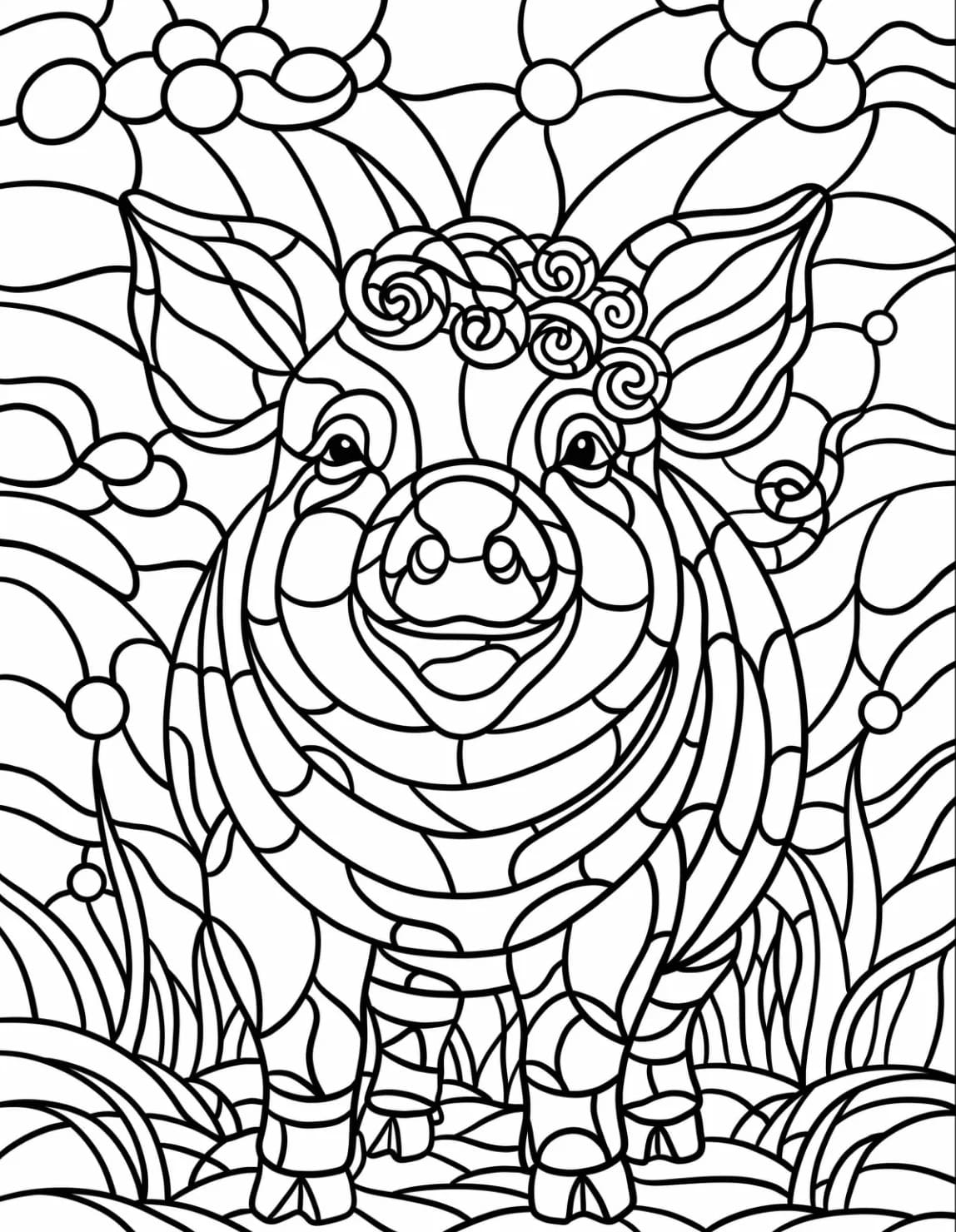 Könnyű malac mandala