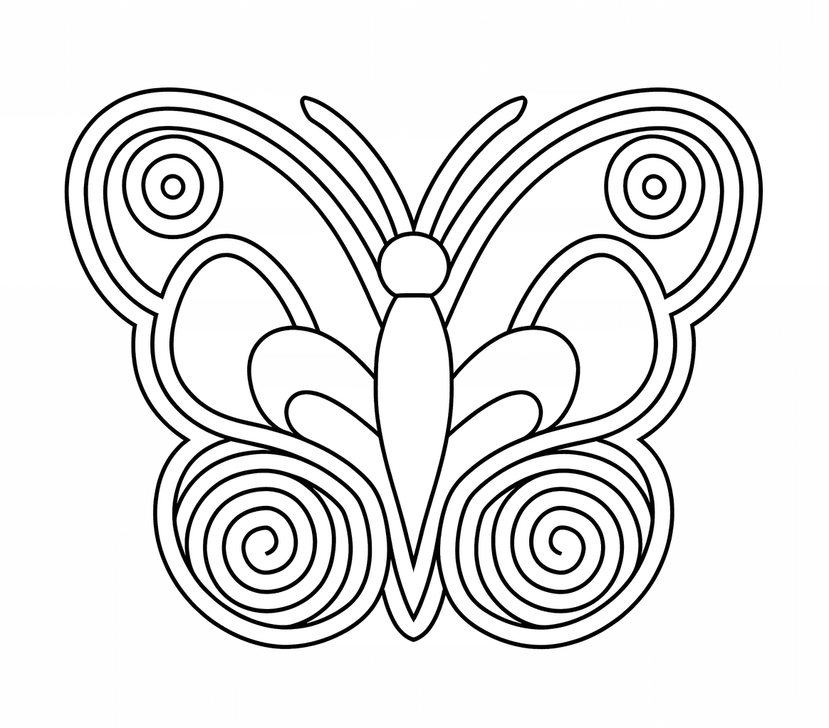 Pillangó Mandala egyszerű