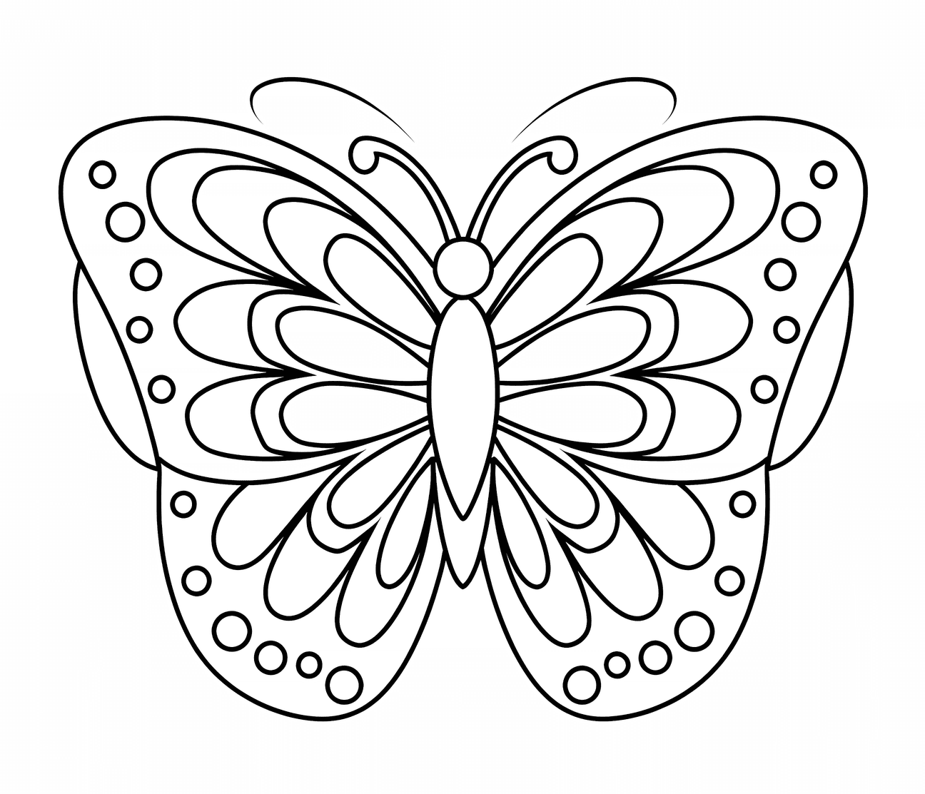 Pillangó mandala ingyenes nyomtatás