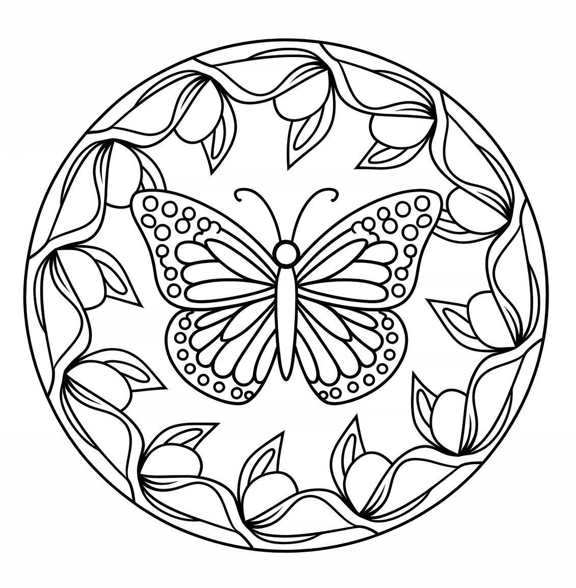 Pillangó mandala könnyű