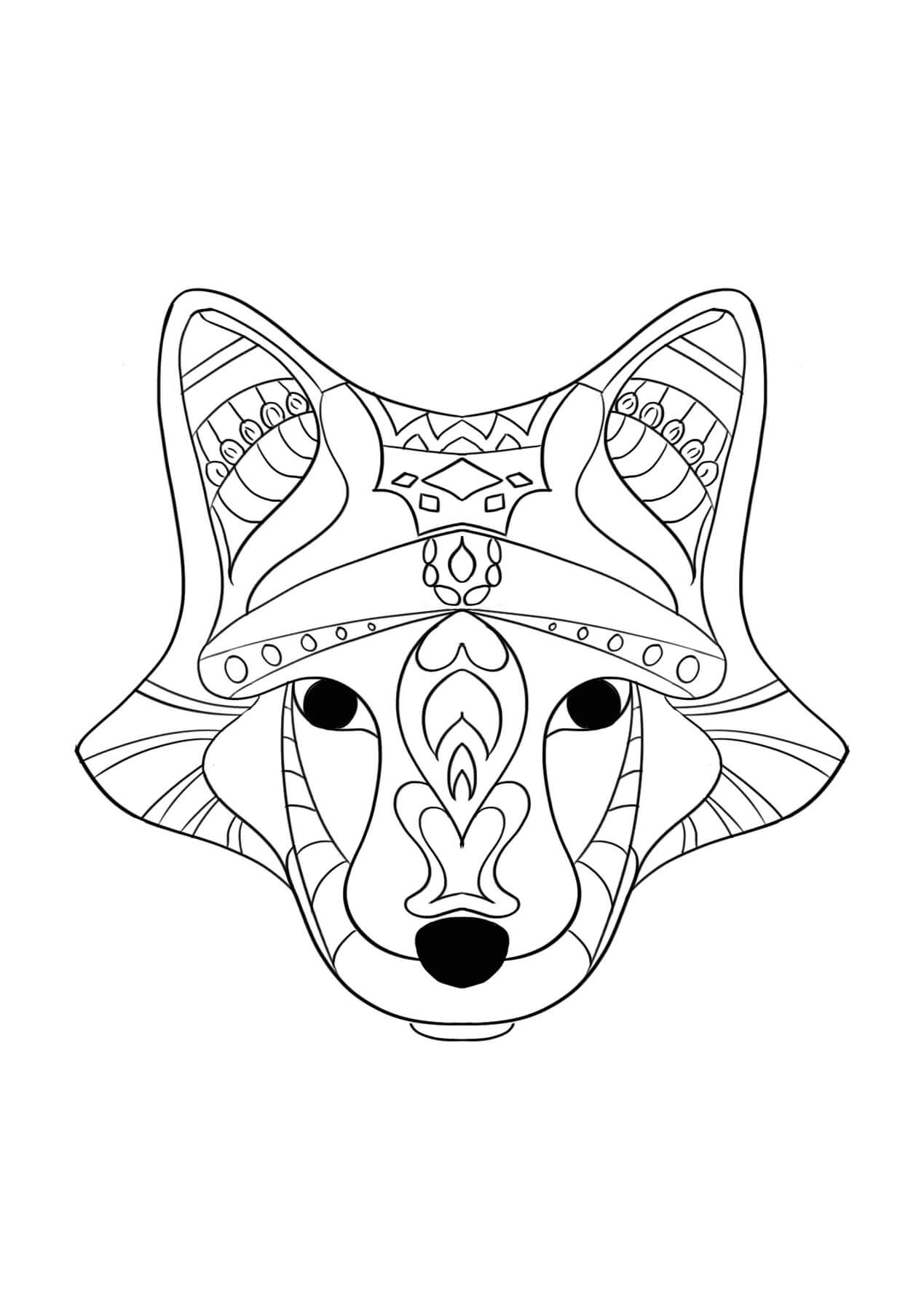 Törzsi róka mandala