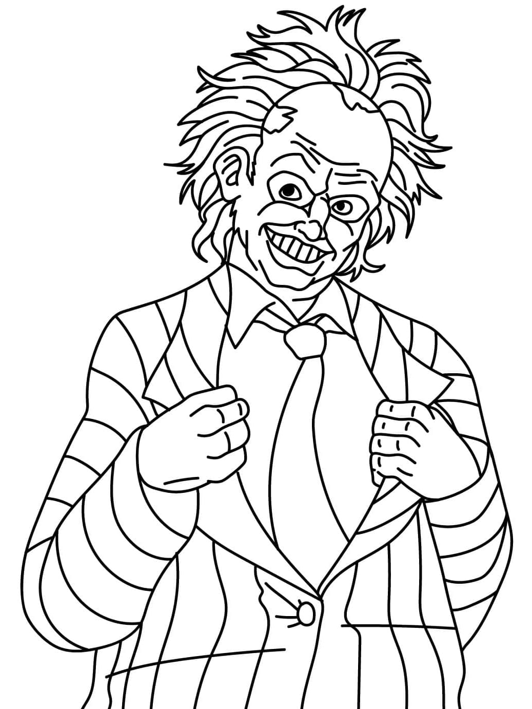 Alapvető Beetlejuice színező Alapvető Beetlejuice