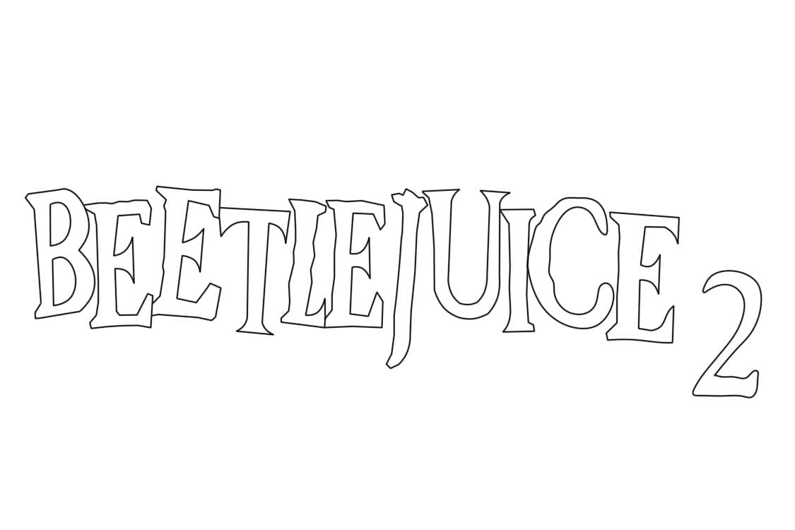 Beetlejuice 2 logó színező Beetlejuice 2 logó