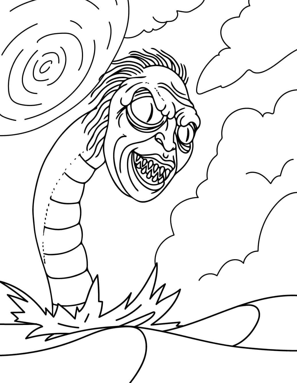 Beetlejuice finom színező Beetlejuice finom