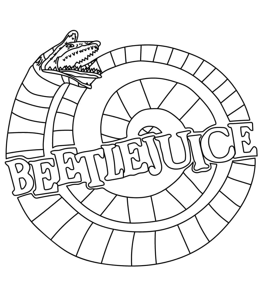 Beetlejuice kép ingyenes színező Beetlejuice kép ingyenes