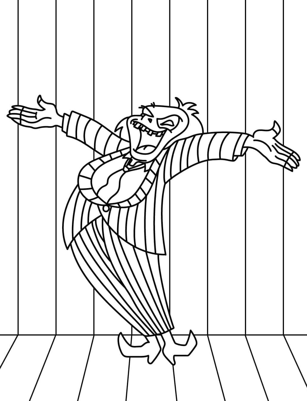 Boldog Beetlejuice színező Boldog Beetlejuice