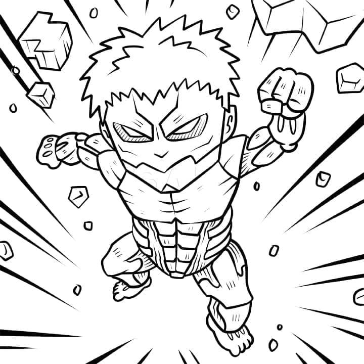 Chibi Reiner Braun Titan színező Chibi Reiner Braun Titan