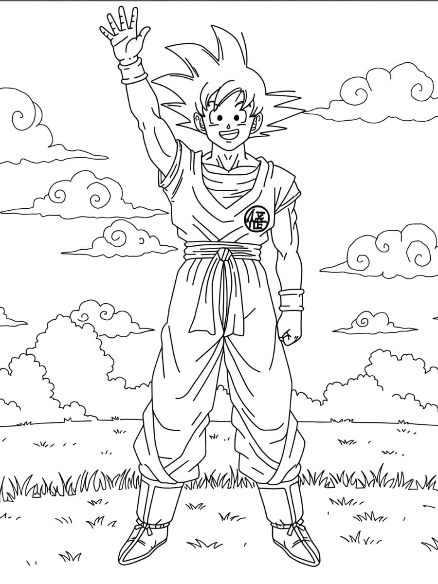 Custodia Dragon Ball Z Per Huawei P10 Plus - Cover TPU Trasparente Con Goku Super Saiyan - Licenza Ufficiale