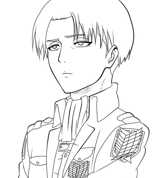 Levi Ackerman Attack On Titan színező Levi Ackerman Attack On Titan