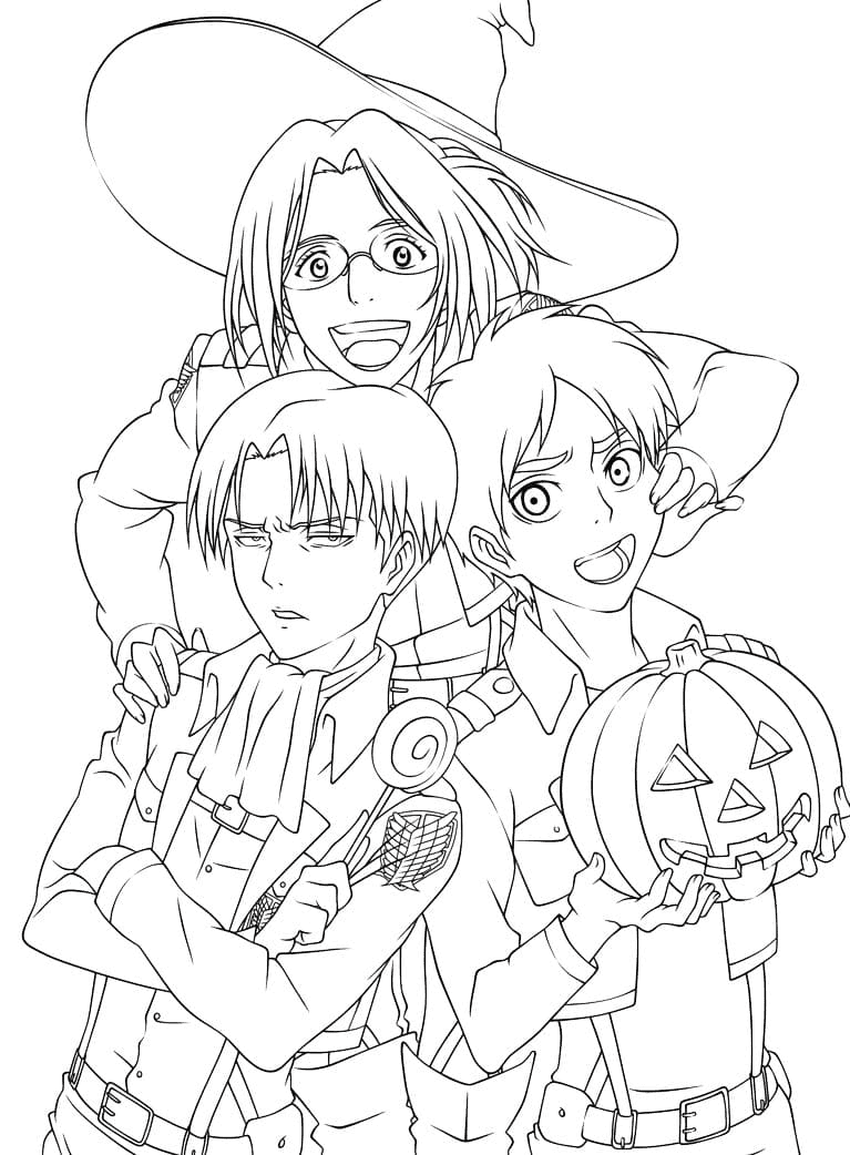 Attack On Titan színező