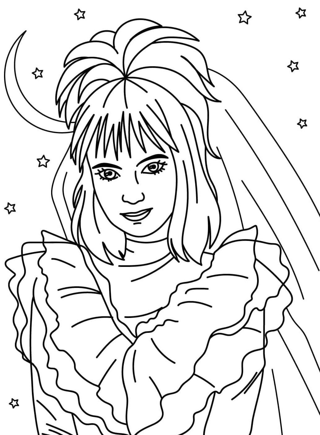 Lydia Deetz a Beetlejuice-ban színező Lydia Deetz a Beetlejuice-ban