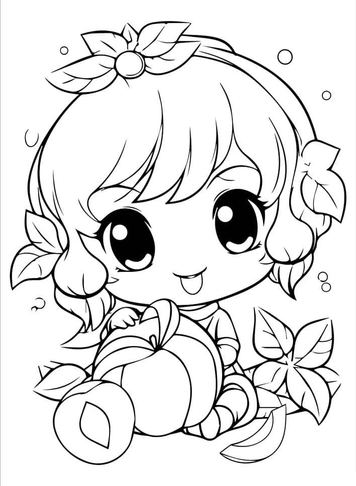 Aranyos baba sárgabarackkal