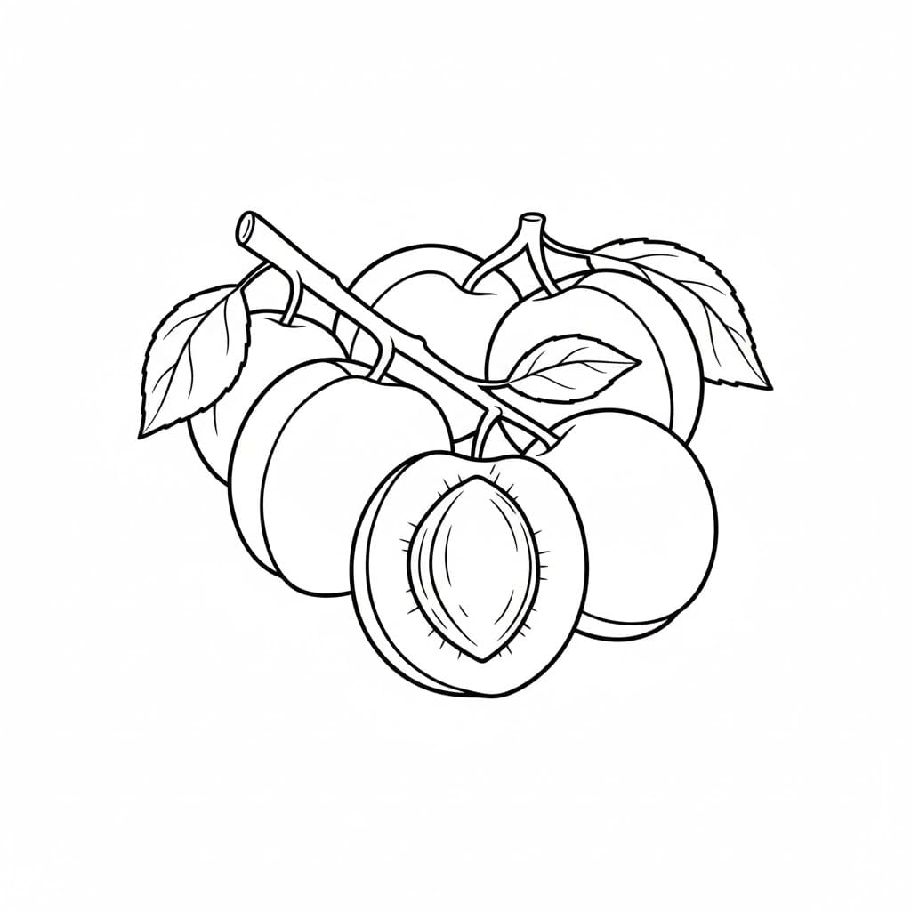 Egyszerű sárgabarack gyümölcs