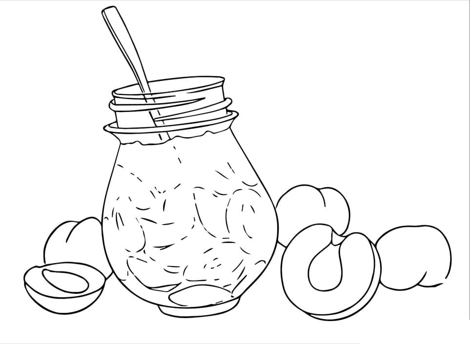 Gyümölcsös sárgabarack nyomtatásra