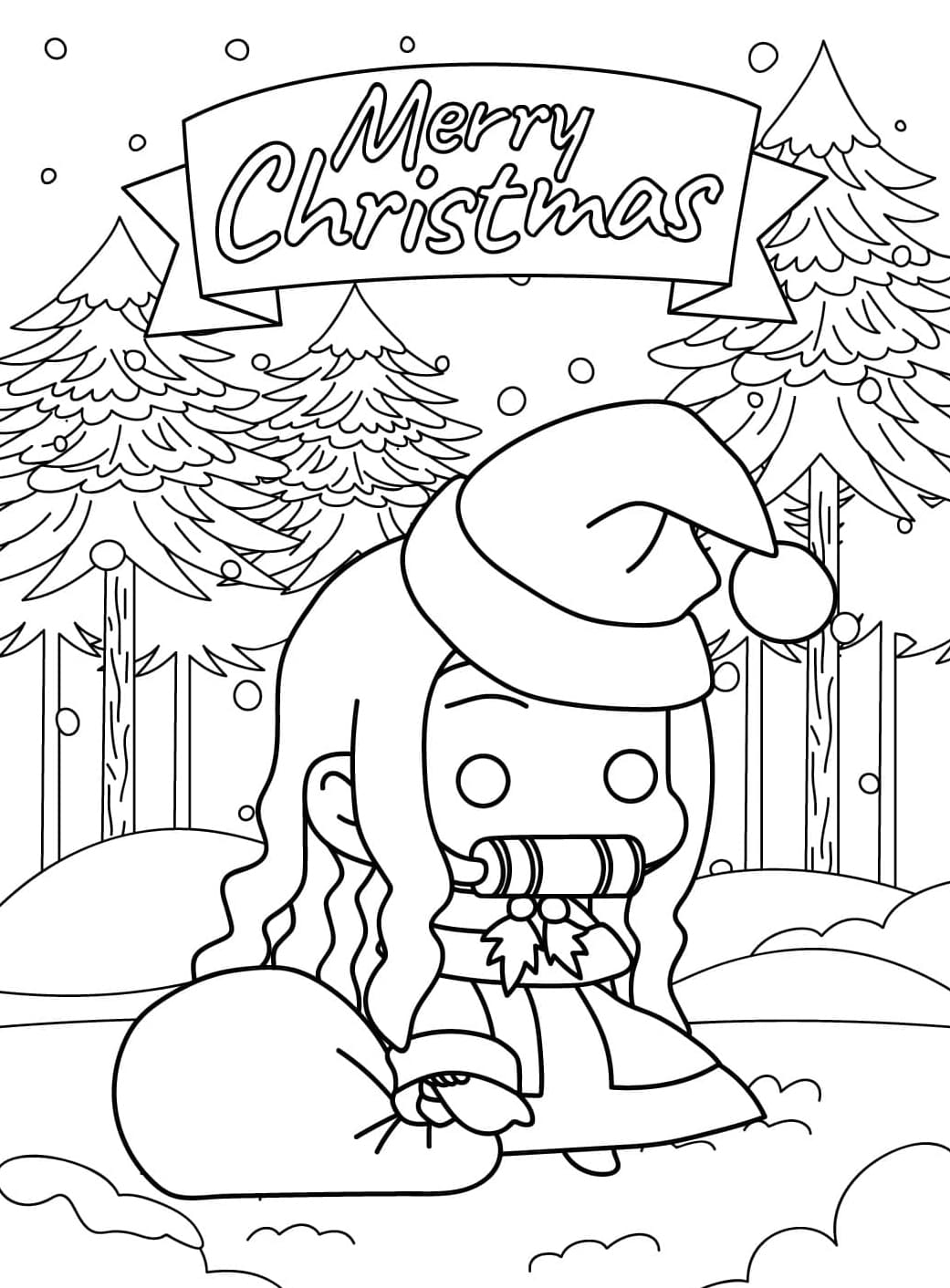 Nezuko karácsonykor