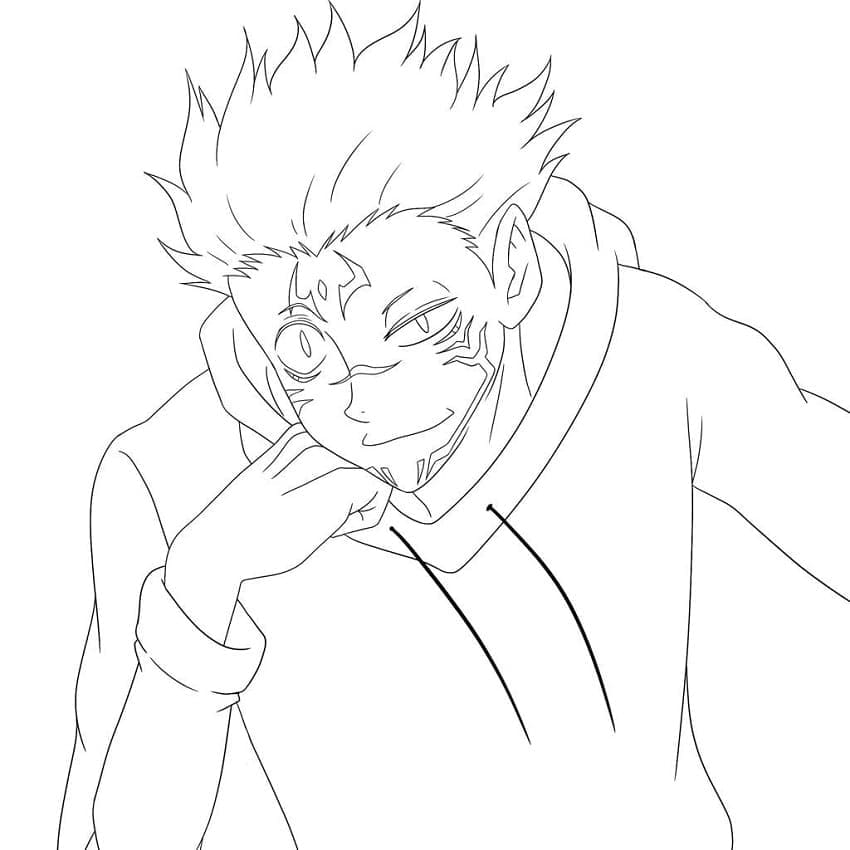 Sukuna a Anime Jujutsu Kaisenből