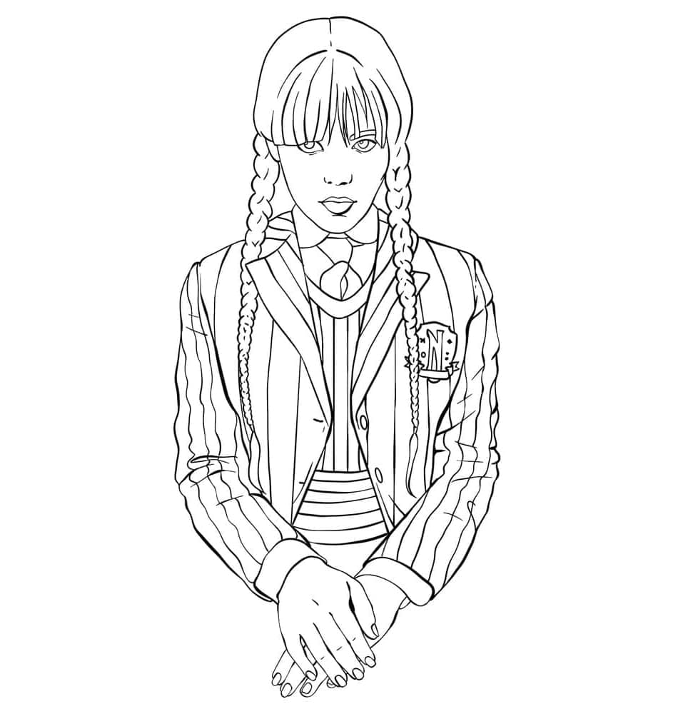 Wednesday Addams egyenruhában