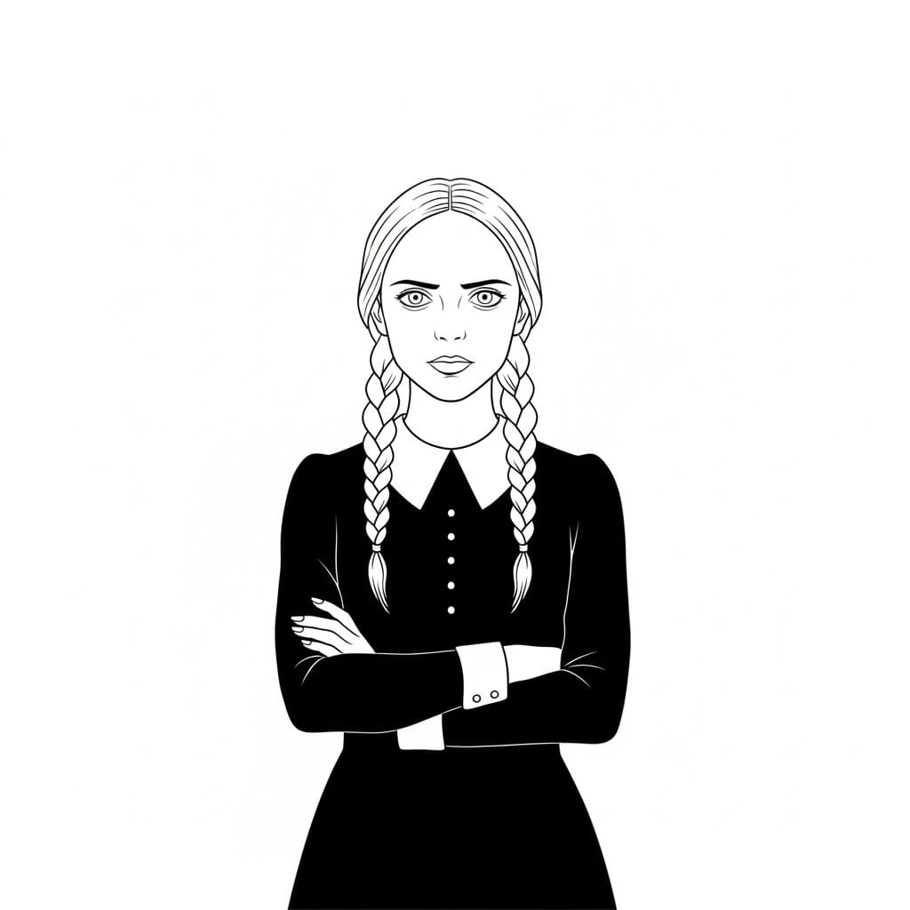 Wednesday Addams ingyenes gyerekeknek
