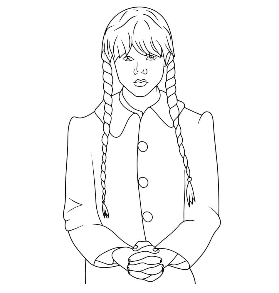 Wednesday Addams nyomtatható