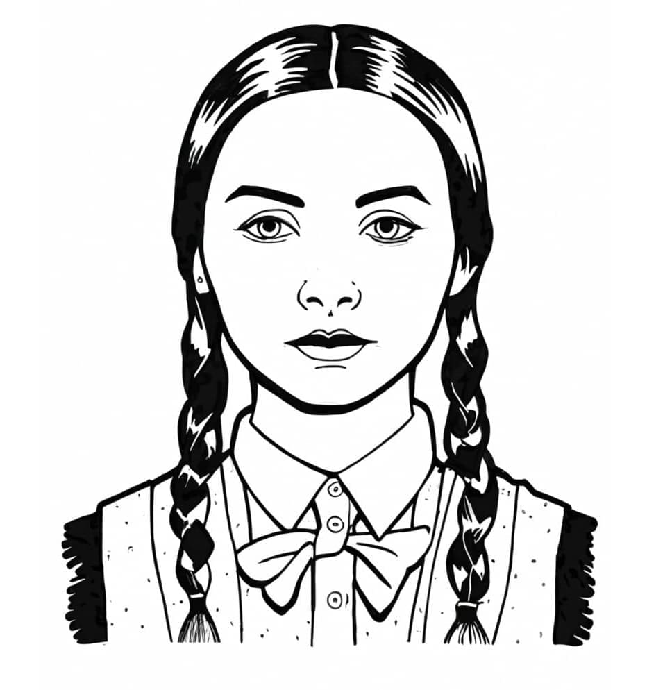 Wednesday Addams portréja