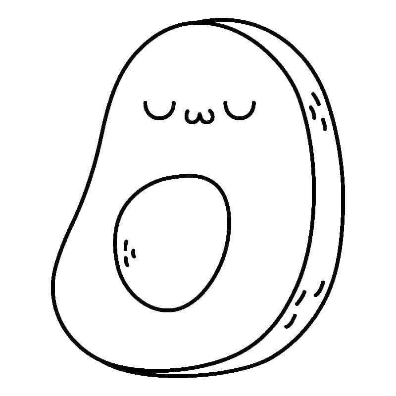 Aranyos avokádó nyomtatható