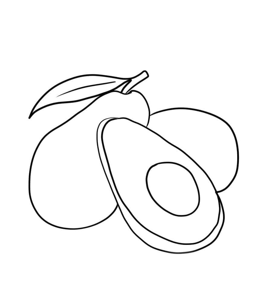 Avokádó nyomtatható