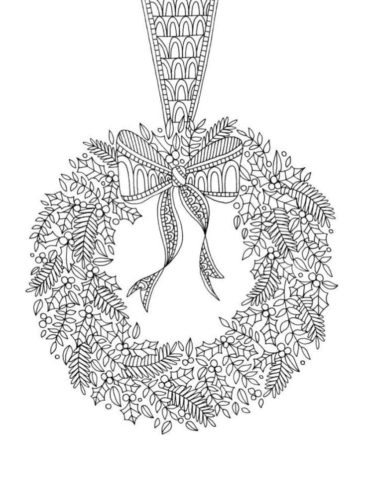 Csodálatos karácsonyi koszorú